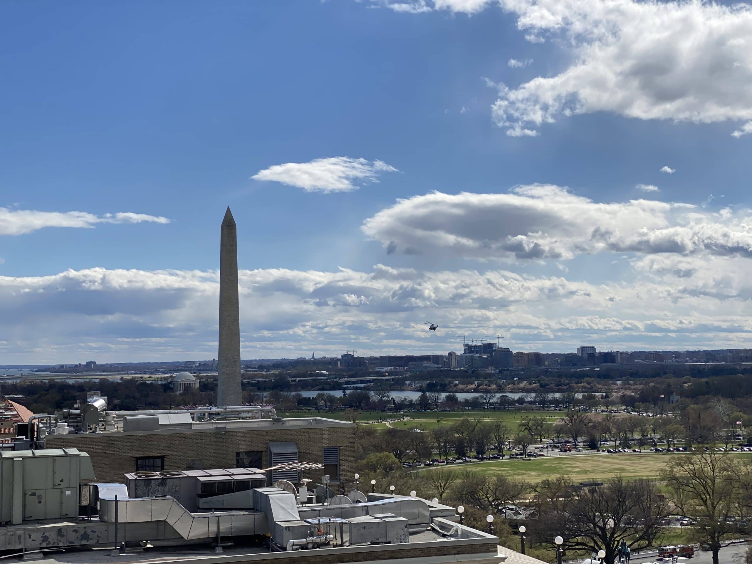 Rooftop view of the Washington Monument